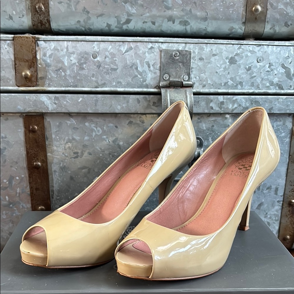 Vince Camuto Kira Blush Peep Toe Heels